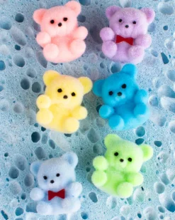 Pinky's Melbourne Pastel Miniature Flocked Teddies | Kids Kids Craft & Activities | Objects