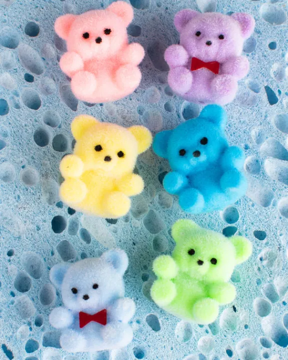 Pinky's Melbourne Pastel Miniature Flocked Teddies | Kids Kids Craft & Activities | Objects
