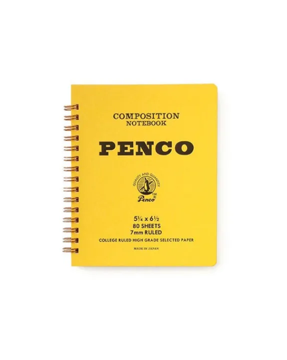 PENCO - Coil Notepad - Medium - Yellow | Storage & Organisation | Stickers, Stationery & Scrapbooking