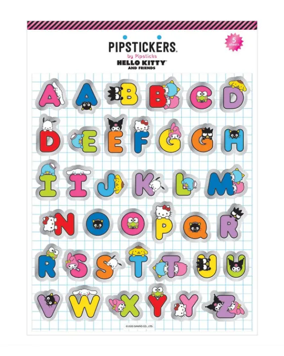 Pipsticks PipStickers - Hello Kitty and Friends Hide & Seek Big Alphabet Stickers | Kids Kids Craft & Activities | Stickers, Stationery & Scrapbooking