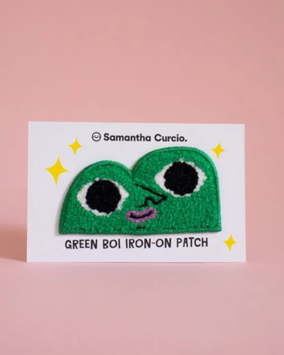 Samantha Curcio - Green Boi Iron On Patch | Pins & Patches