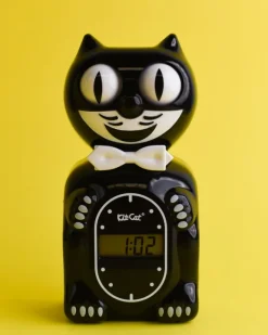 Kit Cat Klock Solar Kit-Cat Digital Alarm Klock – Classic Black | Fun Things For The Kitchen | Home Decor