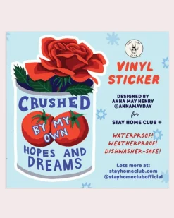 Stay Home Club - Crushed Vinyl Sticker | Stickers, Stationery & Scrapbooking