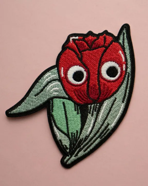 Stay Home Club - Googly Tulip - Sticky Patch | Pins & Patches