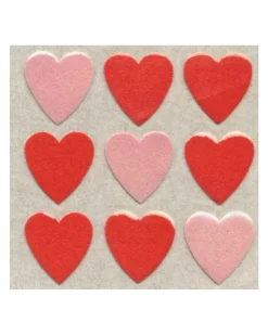 Sticker Magic Stickermagic - Furry Tear-off Stickers - Red Hearts | Kids Kids Craft & Activities | Stickers, Stationery & Scrapbooking