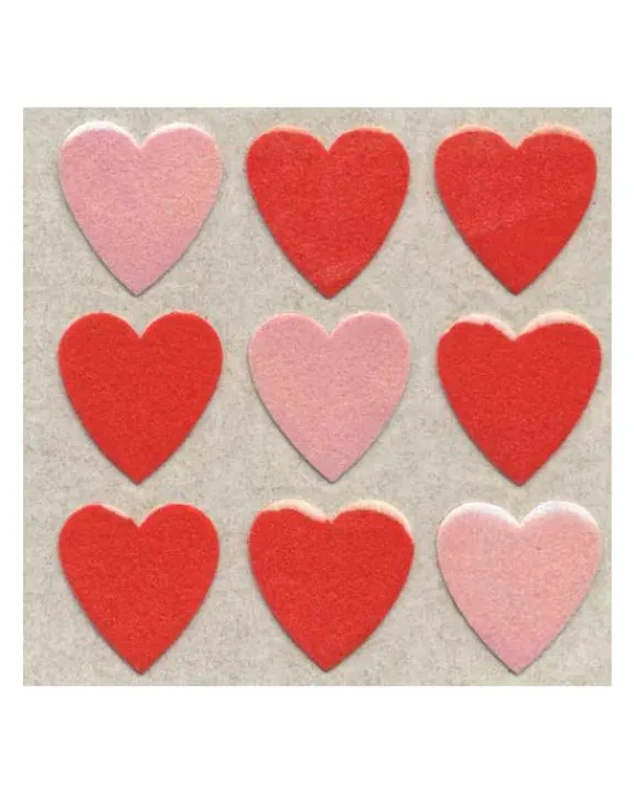 Sticker Magic Stickermagic - Furry Tear-off Stickers - Red Hearts | Kids Kids Craft & Activities | Stickers, Stationery & Scrapbooking