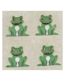 Sticker Magic Stickermagic - Furry Tear-off Stickers Square - Frogs Sitting | Kids Kids Craft & Activities | Stickers, Stationery & Scrapbooking