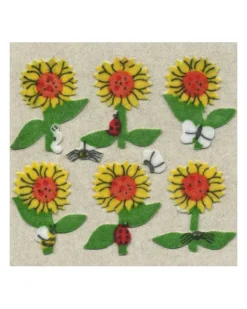Sticker Magic Stickermagic - Tear-off Furry Stickers Square - Sunflowers | Kids Kids Craft & Activities | Stickers, Stationery & Scrapbooking