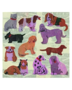 Sticker Magic Stickermagic - Tear-off Pearlie Stickers - Micro Dogs | Kids Kids Craft & Activities | Stickers, Stationery & Scrapbooking