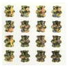Sticker Magic Stickermagic - Tear-off Prismatic Stickers Square - Micro Gold Teddies | Stickers, Stationery & Scrapbooking