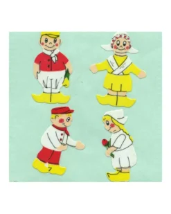 Sticker Magic Stickermagic - Tear-off Stickers - Dutch boy & girl. | Stickers, Stationery & Scrapbooking