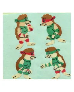 Sticker Magic Stickermagic - Tear-off Stickers Square - Ninja Hedgehogs | Stickers, Stationery & Scrapbooking