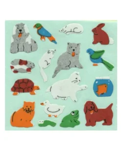 Sticker Magic Stickermagic - Tear-off Stickers Square - Micro Pets | Stickers, Stationery & Scrapbooking
