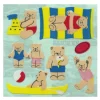 Sticker Magic Stickermagic - Tear-off Stickers Square - Micro Seaside Teds | Stickers, Stationery & Scrapbooking