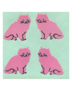 Sticker Magic Stickermagic - Tear-off Stickers Square - Pink Cats | Kids Kids Craft & Activities | Stickers, Stationery & Scrapbooking
