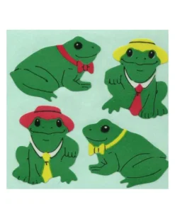 Sticker Magic Stickermagic - Tear-off Stickers Square - Frogs with Hats | Kids Kids Craft & Activities | Stickers, Stationery & Scrapbooking