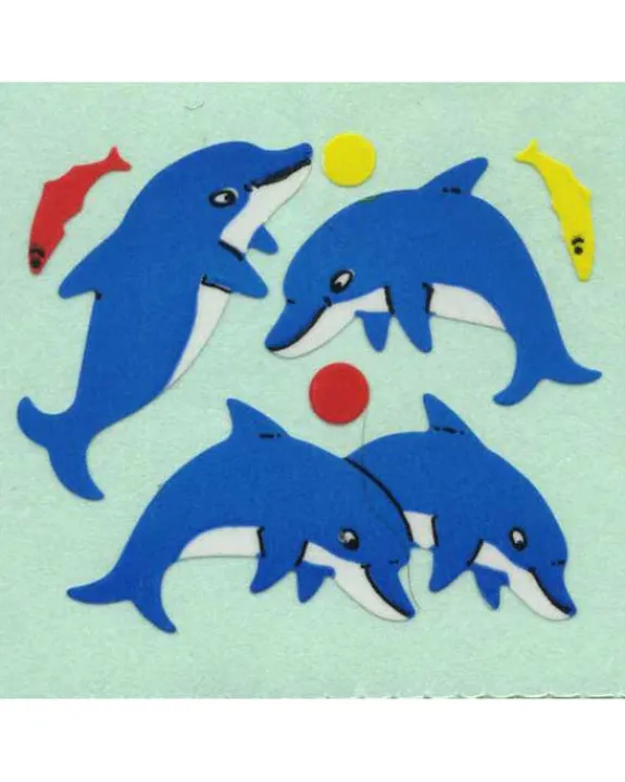 Sticker Magic Stickermagic - Tear-off Stickers - Dolphin & Fish | Stickers, Stationery & Scrapbooking