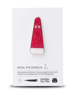 Studio Arhoj - Metal Pin: Series #2 - Cherry Glitter Ghost | Pins & Patches