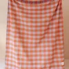 TBco - Recycled Wool Blanket in Orange Gingham | Blankets, Throws & Cushions
