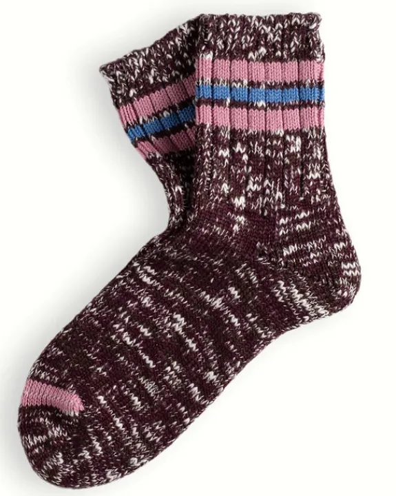 Thunders Love - Athletic Collection - Burgundy and Pink Socks | Socks