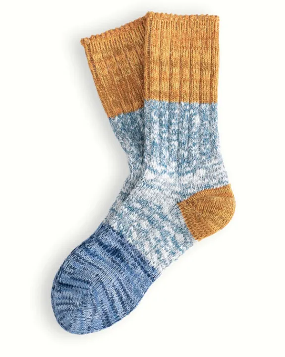 Thunders Love - Charlie Collection - Blue and Mustard | Socks