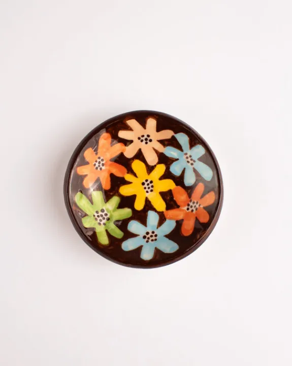 Togetherness design - Ceramic Dish Mini - Brown Floral | Fun Things For The Kitchen | Ceramics & Glass