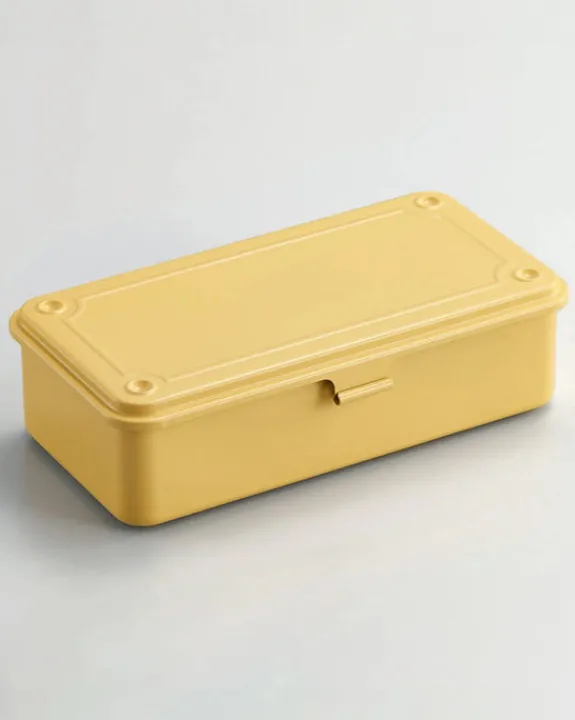 Toyo - Trunk Shape Steel Stackable Toolbox T-190 - Butter Yellow | Storage & Organisation