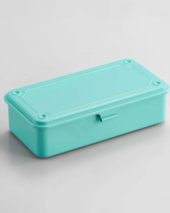 Toyo - Trunk Shape Steel Stackable Toolbox T-190 - Turquoise | Storage & Organisation