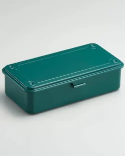Toyo - Trunk Shape Steel Stackable Toolbox T-190 - Antique Green | Storage & Organisation
