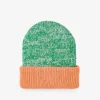 VERLOOP | knits Verloop Knits - Colourblock Plush Knit Beanie - Kelly White | Hats, Caps & Beanies | Accessories & Clothing