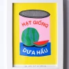we are out of office - FRAMED Riso Print - Colourful Can full of Watermelon Seeds | Art & Prints