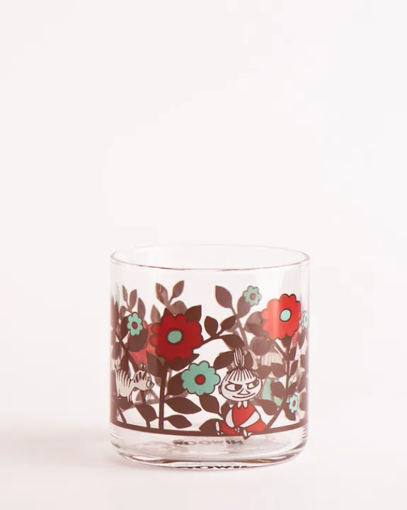Moomin Yamaka - Vintage Flowers - Glass Tumbler | Fun Things For The Kitchen | Mugs & Glasses