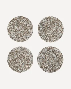 Yod and Co - Speckled Round Cork Coasters Set of 4 - Warm Grey | Home Decor